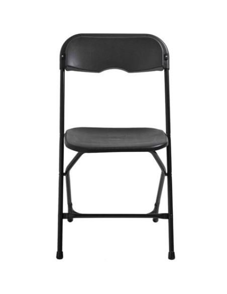 SILLA RESINA PLEGABLE 80X50X45CM NEGRA SUNGARDEN