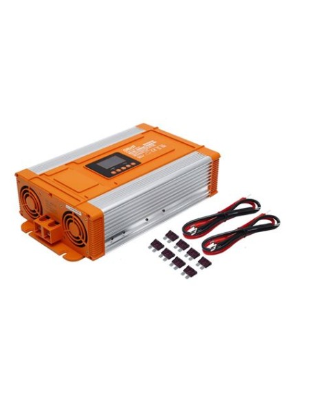 CONVERTIDOR DE CORRIENTE ONDA PURA CON PANTALLA LCD 2000W ELBAT