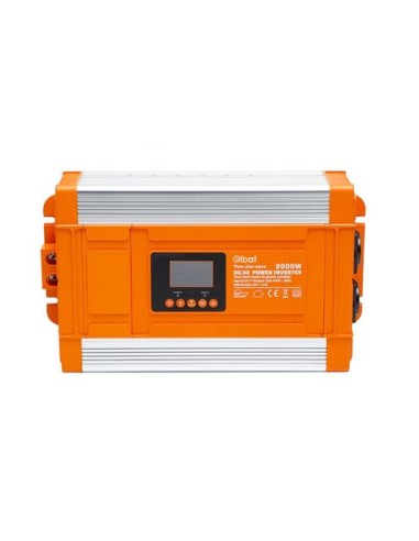 CONVERTIDOR DE CORRIENTE ONDA PURA CON PANTALLA LCD 2000W ELBAT