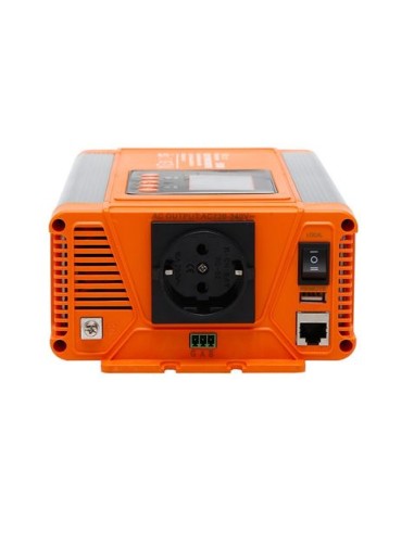 CONVERTIDOR DE CORRIENTE ONDA PURA CON PANTALLA LCD 500W ELBAT