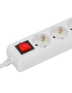 BASE MULTIPLE 3 TOMAS CON INTERRUPTOR + USB + TIPO C ELBAT 2