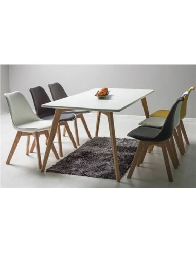 MESA DESIGN D900 120X80CM BLANCA MUVIP