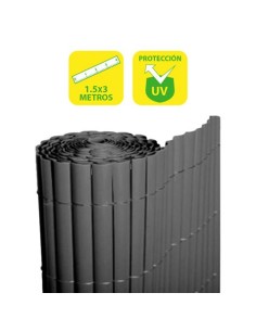 CAÃ‘IZO PLÃSTICO DOBLE CARA 1.5X3 METROS GRIS OSCURO SUNGARDEN