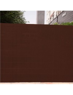 CAÃ‘IZO PLÃSTICO DOBLE CARA 1.5X3 METROS MARRON OSCURO SUNGARDEN 2