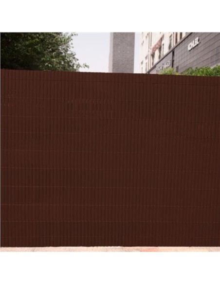 CAÃ‘IZO PLÃSTICO DOBLE CARA 1.5X3 METROS MARRON OSCURO SUNGARDEN