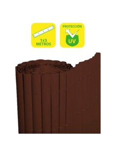 CAÃ‘IZO PLÃSTICO DOBLE CARA 1X3 METROS MARRON OSCURO SUNGARDEN