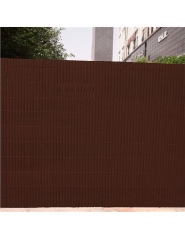 CAÃ‘IZO PLÃSTICO DOBLE CARA 1X3 METROS MARRON OSCURO SUNGARDEN