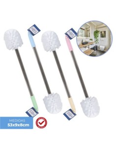 ESCOBILLA DE BAÃ‘O ACERO INOX CON MANGO COLORES
