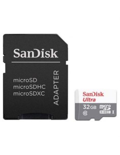 MEMORIA MICRO SD SANDISK ULTRA CLASE 10 32GB CON ADAPTADOR