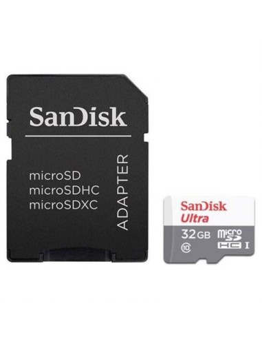 MEMORIA MICRO SD SANDISK ULTRA CLASE 10 32GB CON ADAPTADOR