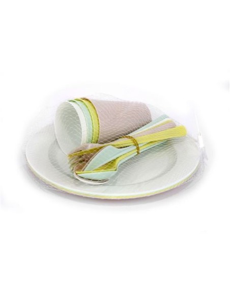 PACK CUBIERTOS PICNIC 20 PIEZAS DEM