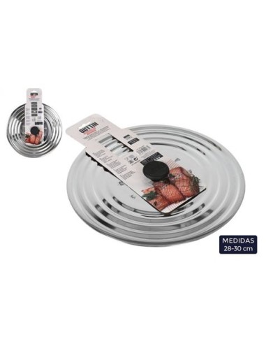 TAPA DE SARTEN ACERO INOX 28/30CM QUTTIN