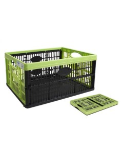 CAJA PLEGABLE 32 LITROS VERDE Y NEGRA
