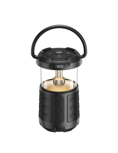 ALTAVOZ BLUETOOTH 15W CON LAMPARA CAMPING XOF49 NEGRO XO
