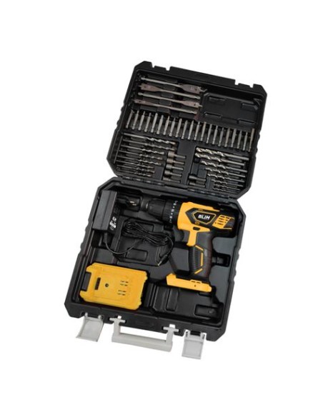 TALADRO PERCUTOR 20V | 2 BATERIAS 2AH + 50 ACCESORIOS BLIM