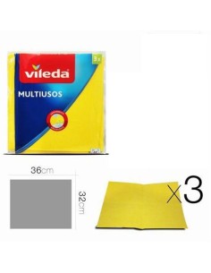 SET 3 BAYETAS MULTIUSOS AMARILLAS VILEDA