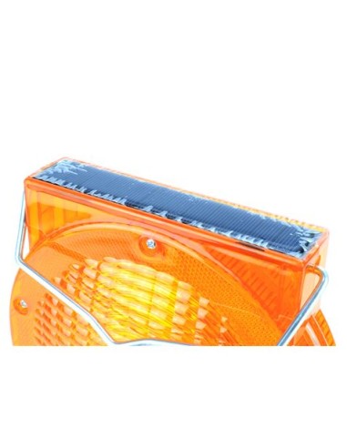 LINTERNA BATERIA DE SEÃ‘ALIZACION LED CON PANEL SOLAR MADER