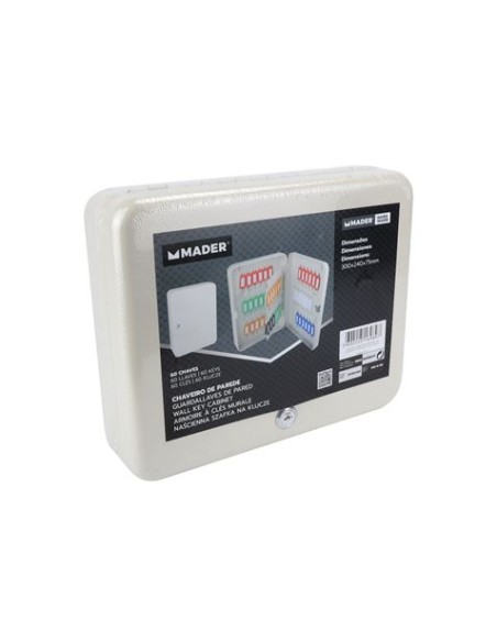 CAJA SEGURIDAD GUARDALLAVES DE PARED PARA 60 LLAVES MADER