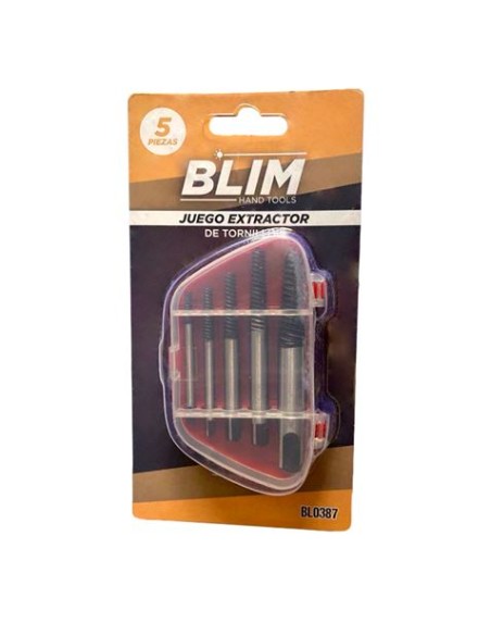 JUEGO EXTRACTOR DE TORNILLOS 5 PCS BLIM