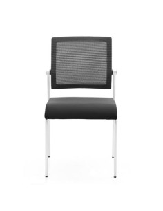 LOTE 4 SILLAS CONFIDENTE DESIGN APILABLES ESTRUCTURA METÃLICA CROMAD 2