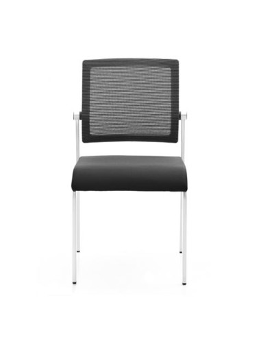 LOTE 4 SILLAS CONFIDENTE DESIGN APILABLES ESTRUCTURA METÃLICA CROMAD