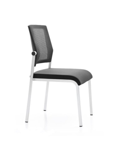 LOTE 4 SILLAS CONFIDENTE DESIGN APILABLES ESTRUCTURA METÃLICA CROMAD