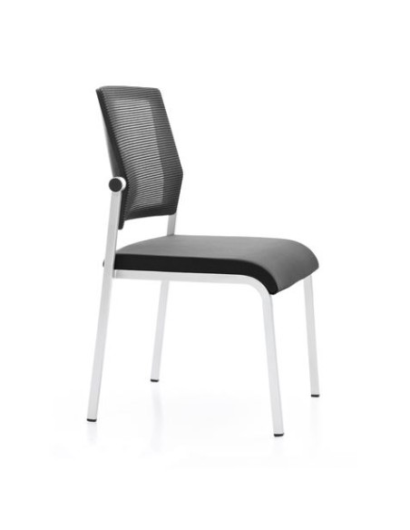 LOTE 4 SILLAS CONFIDENTE DESIGN APILABLES ESTRUCTURA METÃLICA CROMAD