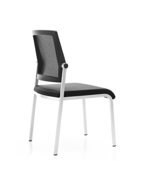 LOTE 4 SILLAS CONFIDENTE DESIGN APILABLES ESTRUCTURA METÃLICA CROMAD