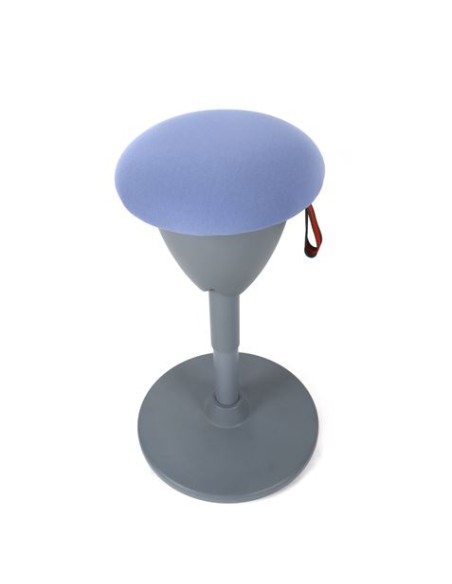 TABURETE MULTIUSOS BALANCIN DESIGN AZUL CLARO CROMAD