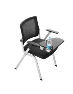 LOTE 2 SILLAS CONFIDENTE CON PALA ABATIBLE PARA ESCRITURA Y POSAVASO CROMAD 2