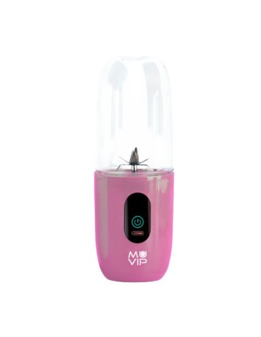 BATIDORA DE VASO PORTÃTIL RECARGABLE COLOR DESIGN 460ML ROSA MUVIP