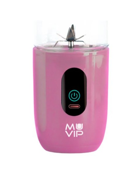 BATIDORA DE VASO PORTÃTIL RECARGABLE COLOR DESIGN 460ML ROSA MUVIP