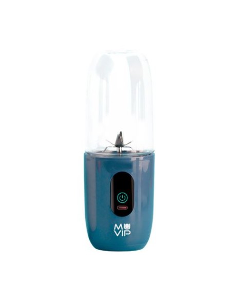 BATIDORA DE VASO PORTÃTIL RECARGABLE COLOR DESIGN 460ML AZUL MUVIP