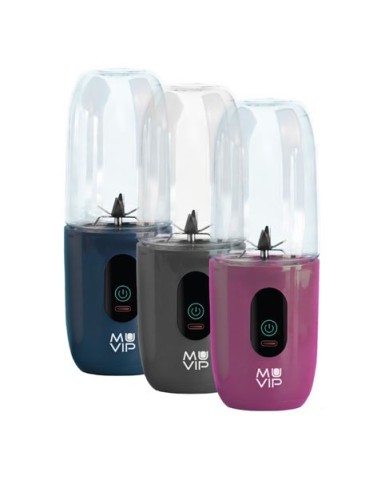 BATIDORA DE VASO PORTÃTIL RECARGABLE COLOR DESIGN 460ML AZUL MUVIP
