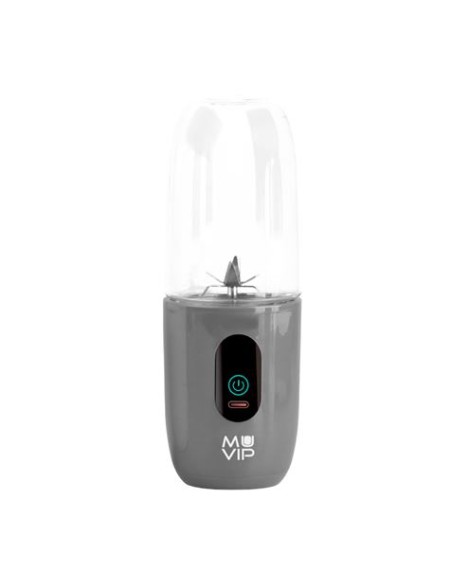 BATIDORA DE VASO PORTÃTIL RECARGABLE COLOR DESIGN 460ML GRIS MUVIP