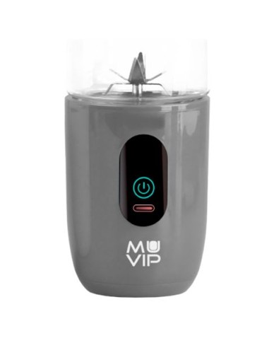 BATIDORA DE VASO PORTÃTIL RECARGABLE COLOR DESIGN 460ML GRIS MUVIP