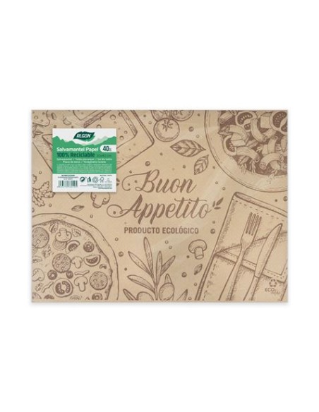 PACK 40 SALVAMANTELES BUON APPETITO 30X40 ALGON