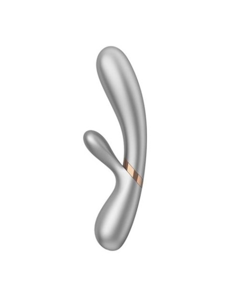 VIBRADOR HOT LOVER SILVER/CHAMPAGNE APP SATISFYER