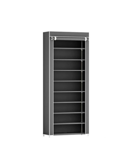ORGANIZADOR DE ZAPATOS CON CUBIERTA 60X30X158 GRIS