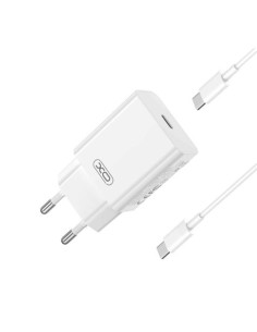 CARGADOR DE CORRIENTE L126 20W TIPO C + CABLE TIPO C XO BLANCO
