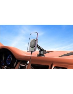 SOPORTE IMANTADO CON BASE DE CARGA INALAMBRICA 15W CX018 XO 2