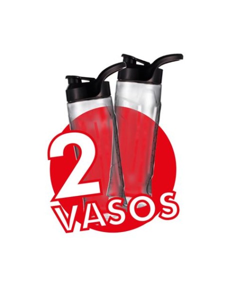 BATIDORA SMOOTHIE 300W INOX 2 VASOS 600ML MUVIP