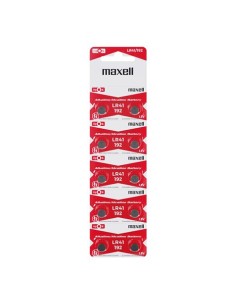 PACK 10 PILAS BOTON LR41/192 1.5V MAXELL