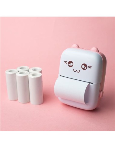 IMPRESORA PORTATIL BLUETOOTH TERMICA MXTP-100 ROSA MAXLIFE