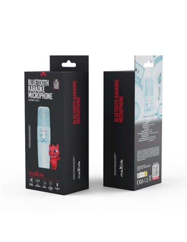 MICROFONO KARAOKE BLUETOOTH MXBM-500 AZUL MAXLIFE