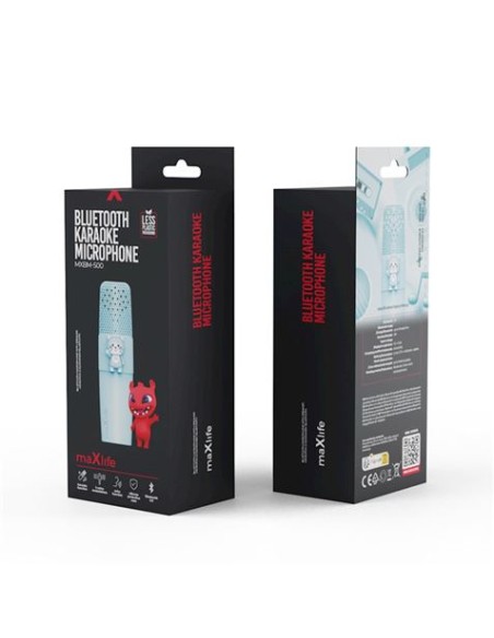 MICROFONO KARAOKE BLUETOOTH MXBM-500 AZUL MAXLIFE
