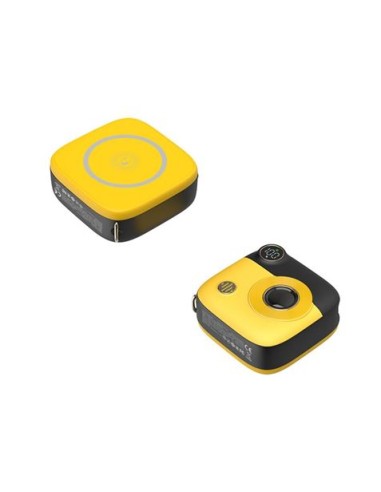 POWERBANK MAGNÃ‰TICA MINI PR223 10000MAH | TIPO C | AMARILLA/NEGRA XO
