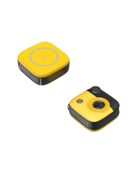 POWERBANK MAGNÃ‰TICA MINI PR223 10000MAH | TIPO C | AMARILLA/NEGRA XO