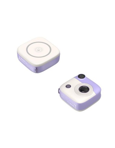 POWERBANK MAGNÃ‰TICA MINI PR223 10000MAH | TIPO C | VIOLETA/BLANCA XO