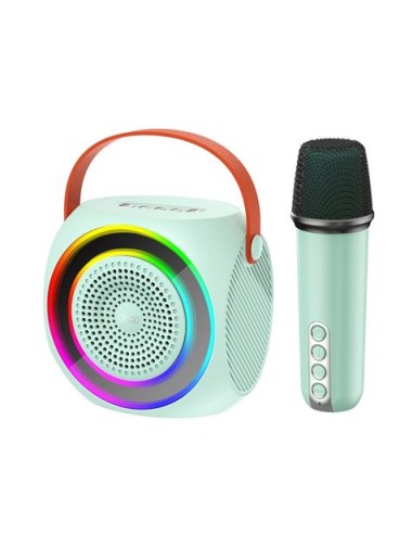 ALTAVOZ BLUETOOTH F42 + MICRÃ“FONO + EFECTOS LED AZUL XO